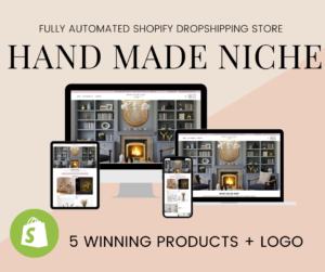 🥇 HANDMADE NICHE Fully Automated Shopify Dropshipping Business Store Website