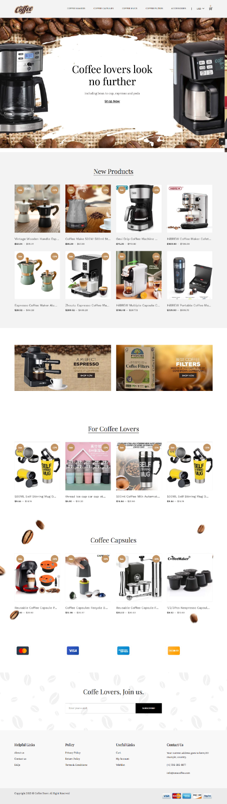 COFFEE NICHE Fully Automated Shopify Dropshipping Business idea Store Website