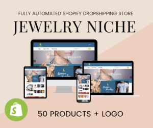 🥇 JEWELRY NICHE Fully Automated Shopify Dropshipping Business Store Website