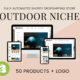 🥇OUTDOOR NICHE Fully Automated Shopify Dropshipping Business Store Website