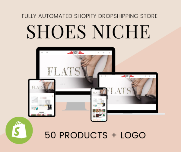 SHOES NICHE Fully Automated Shopify Dropshipping Business Store Website