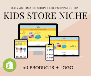 🥇 KIDS WEAR NICHE Fully Automated Shopify Dropshipping Business Store Website