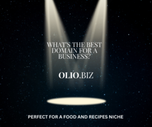 🥇OLIO.BIZ | UNIQUE ONE WORD domain name for FOOD and RECIPES website business
