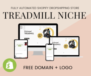 🥇TREADMILL NICHE Fully Automated Shopify Dropshipping Business Store Website