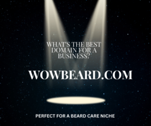WOWBEARD.COM Best domain name for Beard Niche Dropshipping Business Store